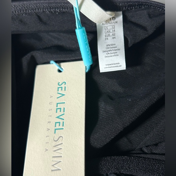 SEA LEVEL SWIM AUSTRALIA eco essentials square neck underwire one piece swimsuit - Picture 12 of 12
